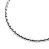 925 Silver Alternate Azuki Necklace Chain Ho 3mm Standard Length [Silver One] Men's [Width 46cm]