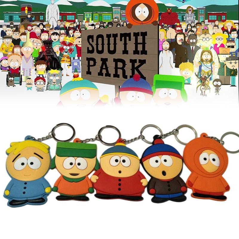 South Park Silikon Schlüsselanhänger Cartoon Figur Dekoration Geschenk