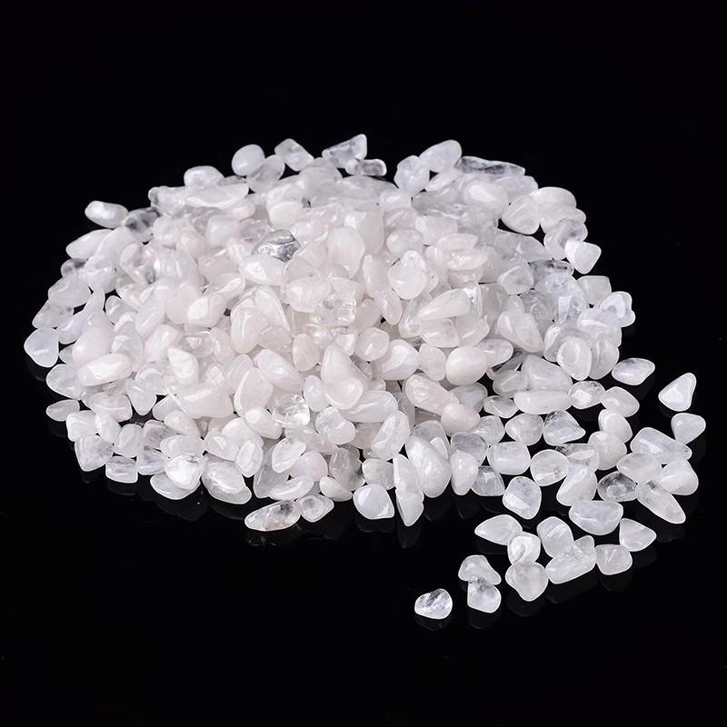 

Natural White Crystal Tumbled Stone Bracelet & Purifying Storage Bowl