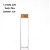 Gold Aluminum Cap 30mm Screw High Transparency Glass Bottle for Reagent, Medicine, Powder, or Agarwood Display