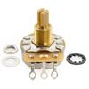 CTS 450G A500K Brass Standard Split Shaft Potentiometer for Electric Guitar and Bass 3/8" 10% A-Curve