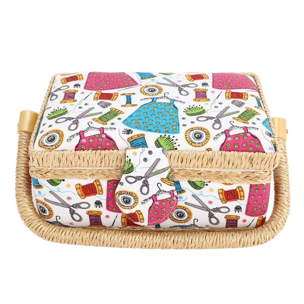 Kit Included Fabric Sewing Basket Storage Box Design Crafting Storage Box For Kids