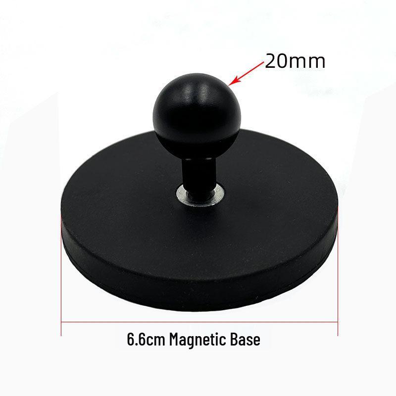 

17mm Ball Head Magnetic Phone Holder with Aluminum Rod and Suction Cup Mount for Car