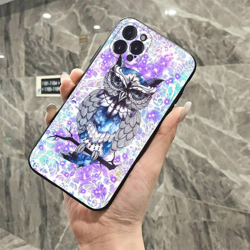 YNDFCNB Animal Owl Phone Case For iPhone 8 7 6 6S Plus X SE 2020 XR XS 14 11 12 13 Mini Pro Max Mobile Case