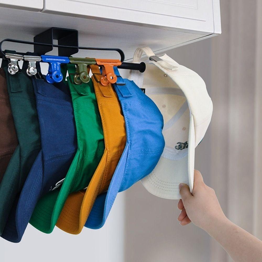 Adhesive Hat Hooks Towel Rag Rack Hanging Holder Finishing Rack Cap Organizer  Kitchen