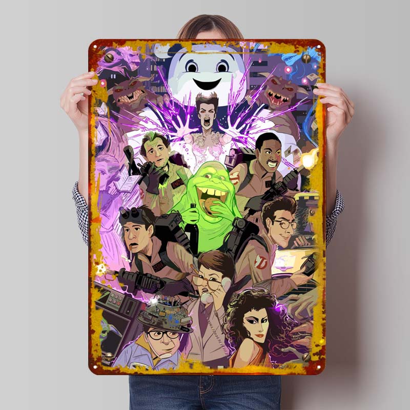 Classic Movie Metal Poster Wall Art Mural Custom Vintage Metal Tin Signs for Wall Art Decoration Man Cave Room Wall Sign Deco