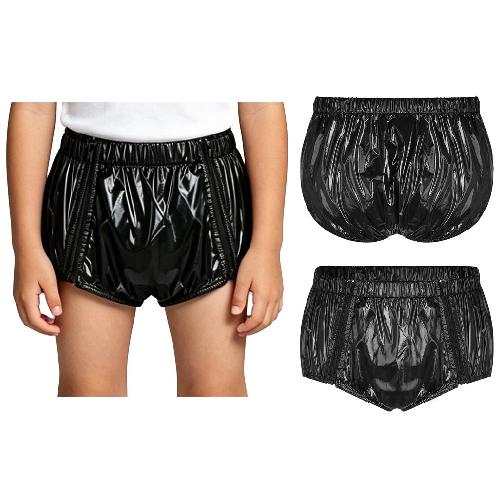 Unisex Kids Swim Diaper Cover Reusable Leakproof Water Resistant Elastic Waistband Zipper Briefs for Special Needs Pool Safety
