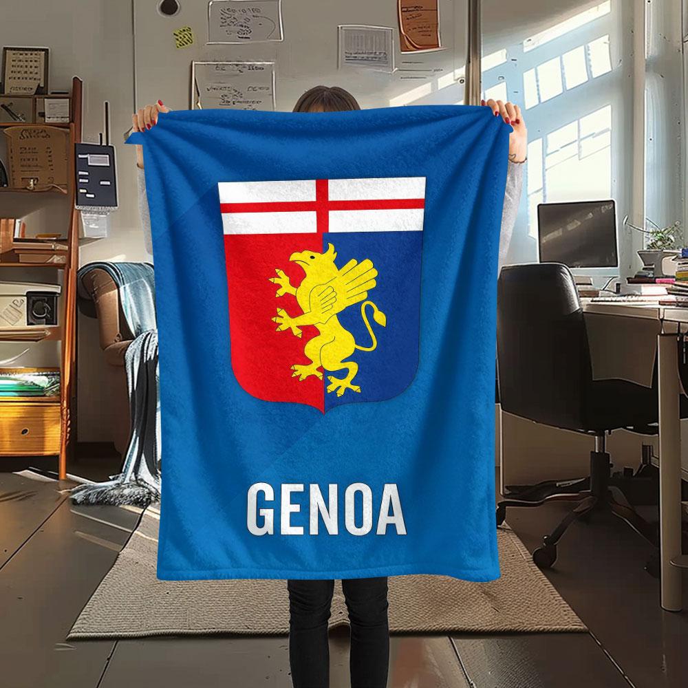 Genoa logo Blanket, High quality Comfortable for All Seasons, Home Decor, Warmth and Comfort