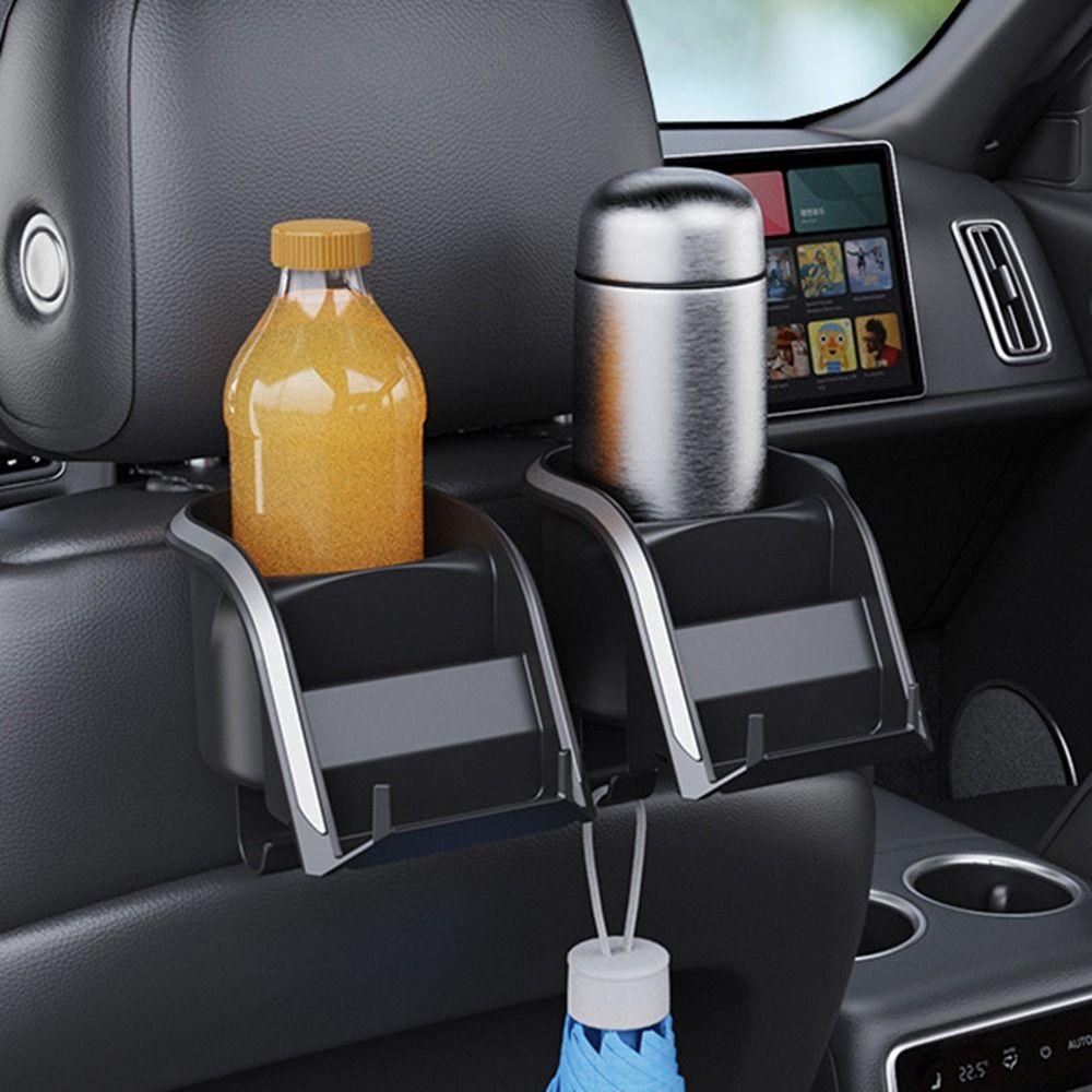 

Hanging Car Seat Back Drink Holder Plastic Car Rear Row Drink Holder for Travel чёрный