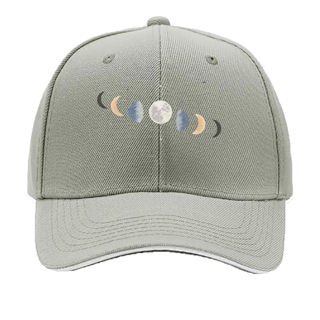 Celestial Lunar Arc Minimal Graphic Sandwich Baseball Cap Sun Cap Outdoor Workouts Hat