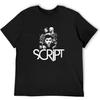 Huang Qi The Script Band Vintage T Shirt Short Sleeve Funny Top Black