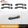 8x Matte Black Door Handle Cover W/Smart Key Holes for 4Runner 2010-24 Exterior