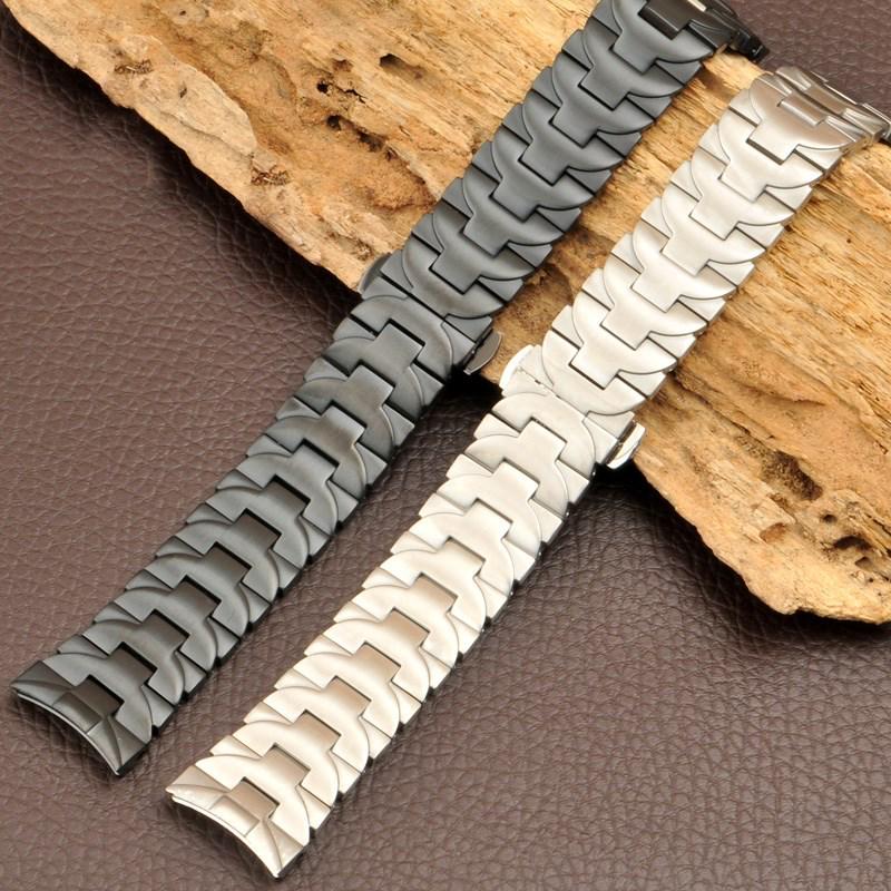 Panerai Watch Strap: Stainless Steel Butterfly Buckle for PAM441/111 and Fat Sea 0359/312.
