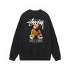Unisex Oversized Cotton Crewneck Sweatshirt With Letter Dice Print Fall Youth Streetwear