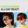SCVCN 5-16 Years Children Photochromic Cycling Glasses Outdoor Sports Sunglasses Kids MTB Bikes Eyewear Boys Girls UV400 Goggles