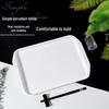White Melamine-Style Rectangular Serving Trays