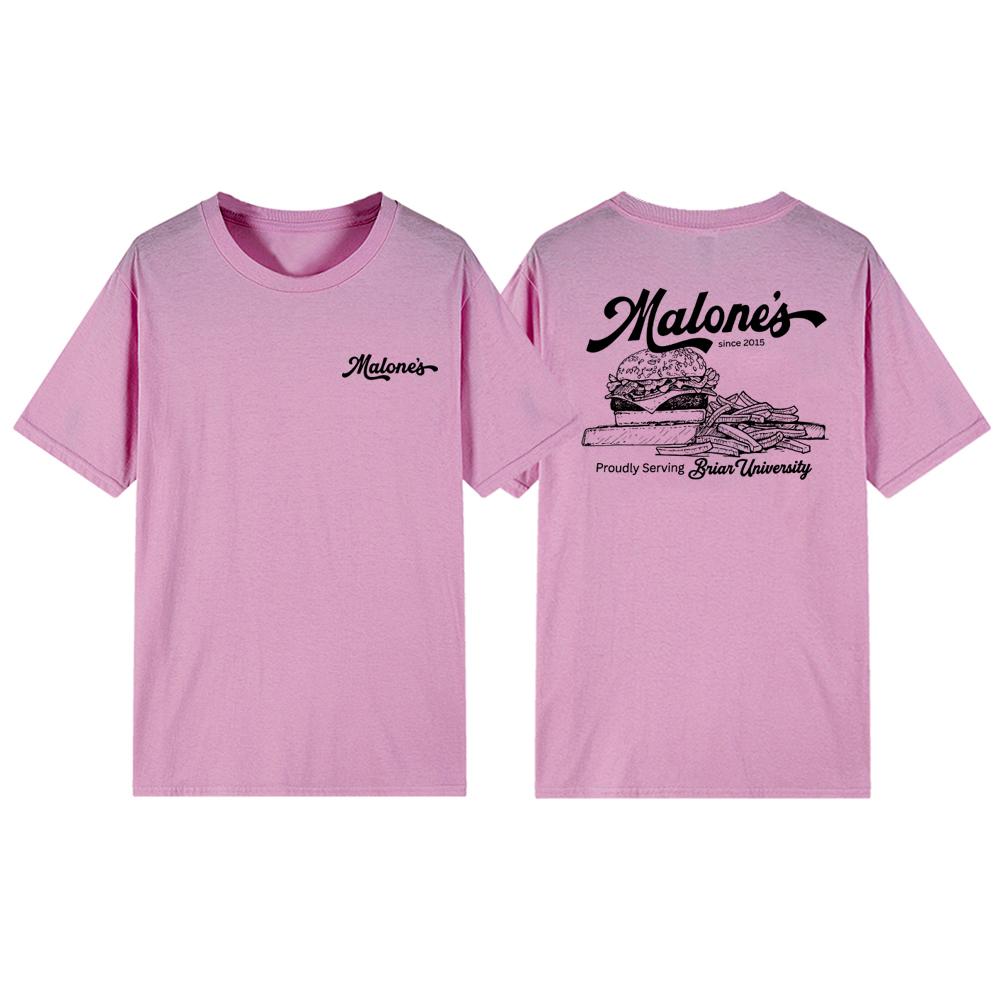 Vintage Malone's Briar University T-Shirt Off Campus Series Shirt Briar Hockey Romance Tee Unisex Short Sleeve Tees Bookish Gift