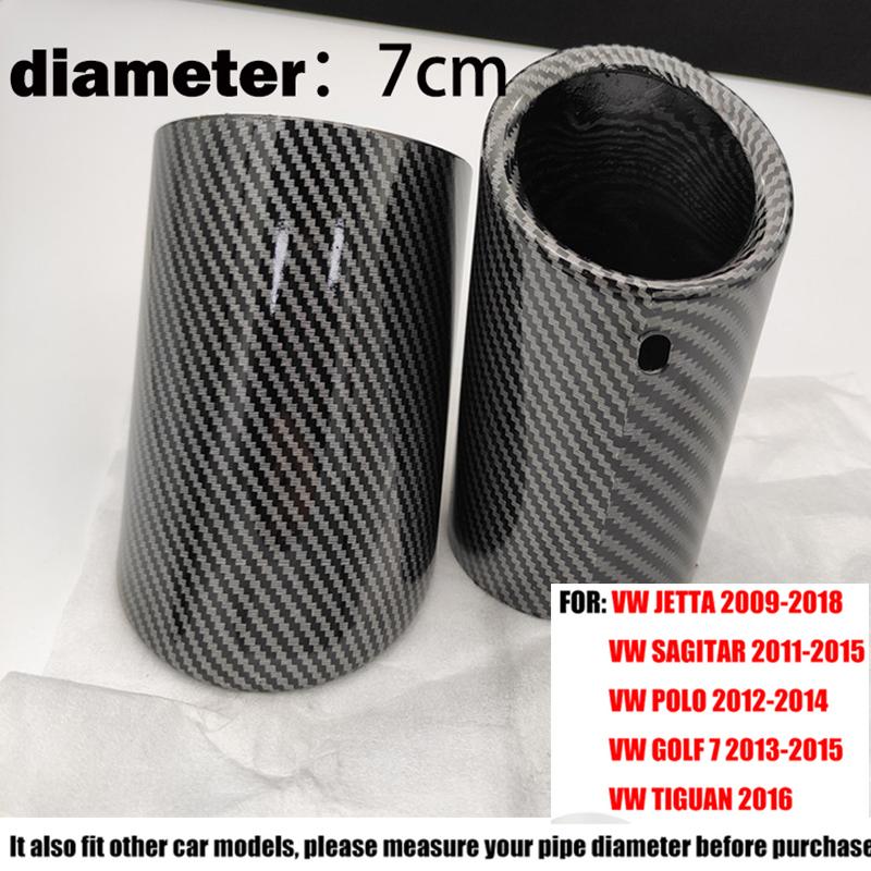 For VW Golf 6 7 Mk6 Mk7 New Lavida Bora Sagitar Tiguan Scirocco 1.4T Exhaust Muffler Stainless Steel Exhaust Tip