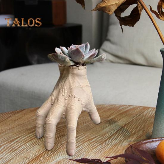 

Ручной цветочный горшок для косплея, высокая имитация старения, поверхность, реалистичные детали, устойчивое к атмосферным воздействиям покрытие, вентилятор, подарок, страшный реквизит