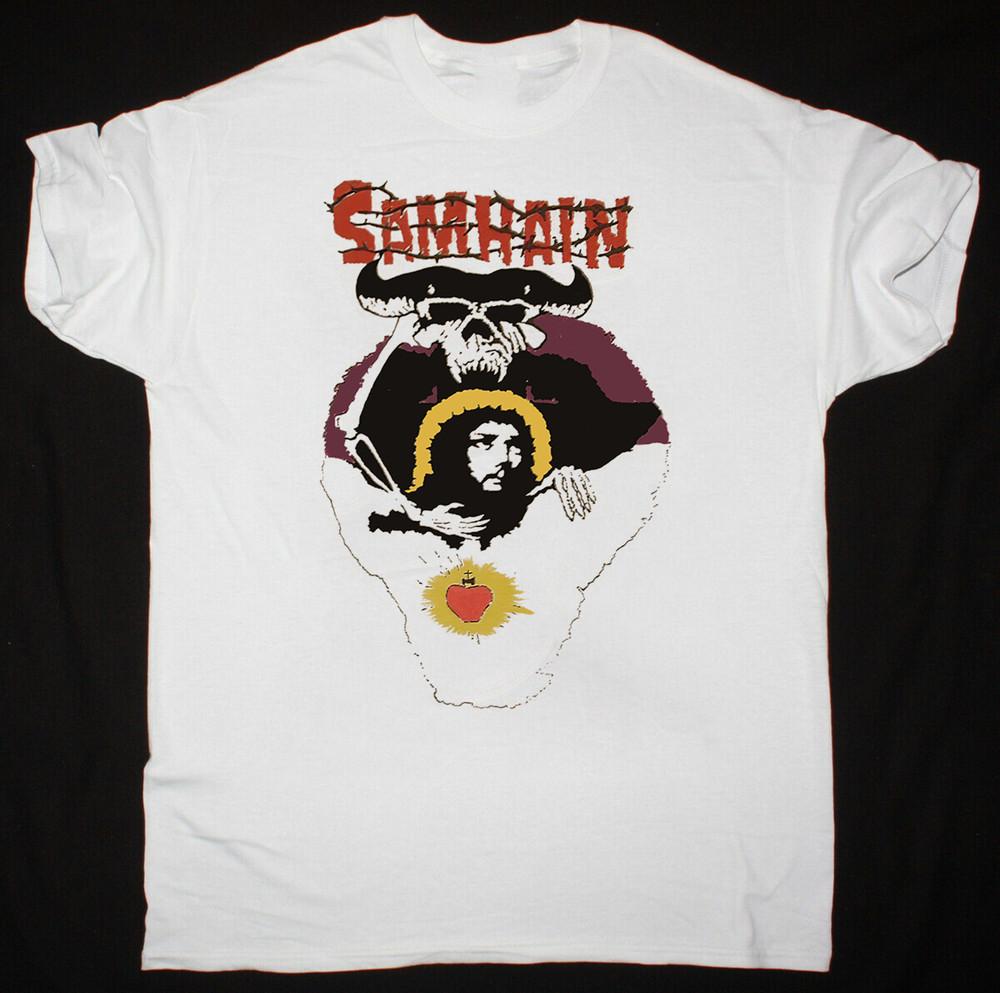 Samhain White T Shirt Band Cotton Size S M L 234XL AD45 Unisex T-Shirt XL