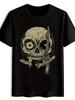 Vintage Rock Band Graphic T-shirt - Black Crew Neck Short Sleeve