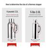 304 Stainless Steel Single Layer Vacuum Kettle - 1.6L Household Thermos with Spout