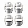 4Pcs Stainless Steel Car Door Lock Cover Case Sticker Accessories For Toyota Corolla Yaris Aygo Prius RAV4 Crown CHR Camry Auris  AA9