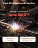 Carbon Felt Welding Blanket, 1016mm X 1016mm Flame Retardant Welding Blanket, Up To 1800°F Heat Resistant Safety Protection Blanket, 3.5mm Thickened