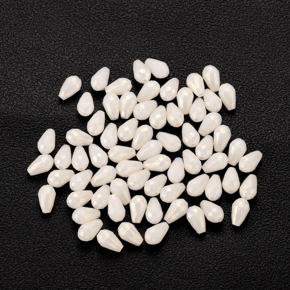 50/100Pcs Macaron Color Acrylic Faceted Shape Beads Round Waterdrop Loose Beads for DIY Necklace Bracelet Jewelry Making