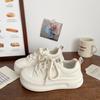 Popular high-end versatile little white shoes niche thick baseplate shoes women's 2025 new spring and autumn super fire sports casual shoes