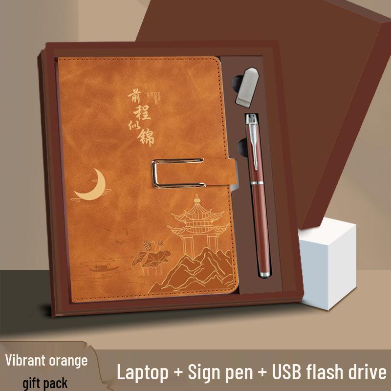 A5 Custom Thick Notebook: High-Value Student Prize & Enterprise Meeting Journal with Logo Printing.