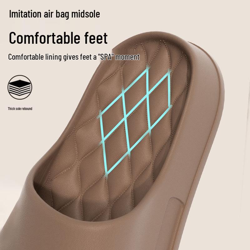 Men's Plus Size Non-Slip Odor-Proof Indoor Shower Slippers