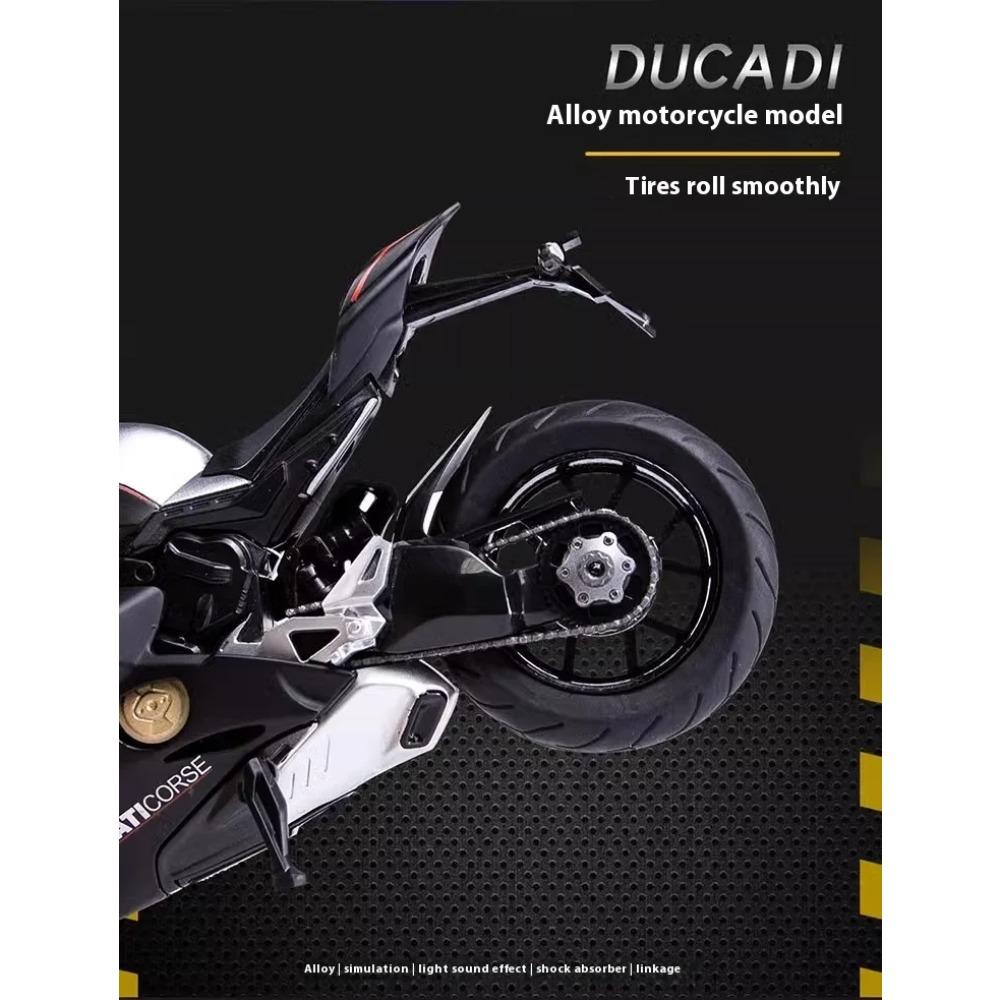 1/12 Ducati Panigale V4S Model Alloy Motorcycle Diecast Computer Desktop Ornaments Trendy Display Gift for Friend Kids Toys