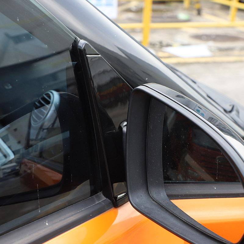 For Benz Smart 451 Fortwo 2009-2015 ABS Car Rearview Mirror Triangle Trim Panel A-pillar Antenna Decorative Sticker Accessories