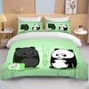 10 sizes CutePanda Bedding 3 Piece Set king size double bed bedding set microfiber or polyester duvet cover set  bedroom bed set