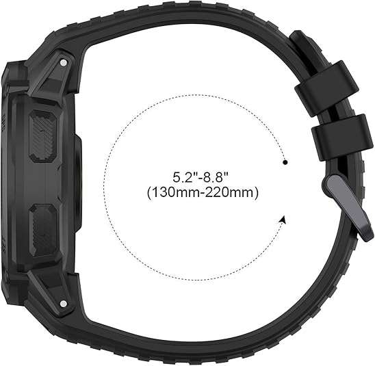 Watchband For Garmin Instinct 2X / Garmin Instinct 2X Solar, 26mm Wide Soft Silicone Replacement Wristband
