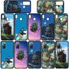 Kryt na iPhone 16 15 14 Xiaomi Redmi Note 13 12 11 Pro Max X 10 8 9 XR Samsung Galaxy S24 S23 A05 OPPO Pouzdro na telefon Huawei Howls Howl's Moving Castle