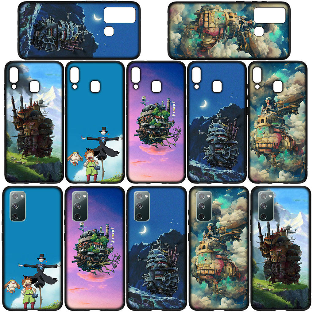 Kryt na iPhone 16 15 14 Xiaomi Redmi Note 13 12 11 Pro Max X 10 8 9 XR Samsung Galaxy S24 S23 A05 OPPO Pouzdro na telefon Huawei Howls Howl's Moving Castle