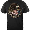These Colors Dont Run T Shirt Bald Eagle and American Flag Patriotic Vintage Washed Breathable Streetwear Stylish Casual