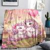Unicorn Animal Print Flannel Blanket, High Quality Comfortable for All Seasons, Home Decor, Warmth and Comfort, Perfect for Christmas Gifts138