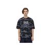 EA7 Stretch Loose Fit Short Sleeve Round Neck All Over Print T-Shirt Men Tops Black 7M000067-AF13802-FC006