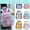 Adorable Nylon School Backpack For Kids Cute Cartoon Design Unisex