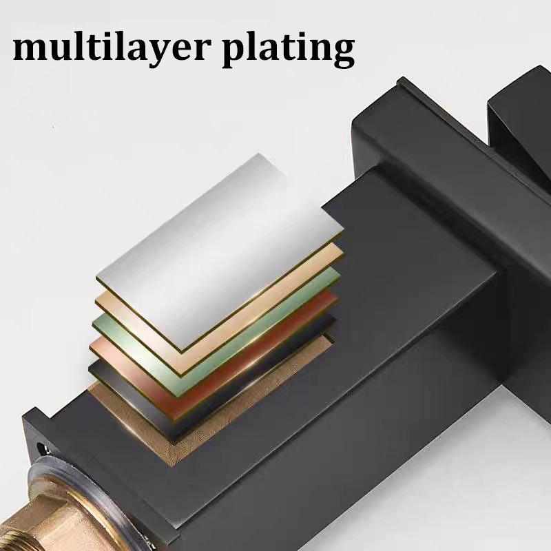 Vodopádová nerezová baterie horká a studená nad umyvadlo vysoká umyvadlová domácí koupelnová umyvadlová baterie