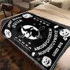 1PC Spirit Board Ouija Print Plush Blanket Perfect All Seasons Soft Comfortable Sofa Office Travel Festive Gift