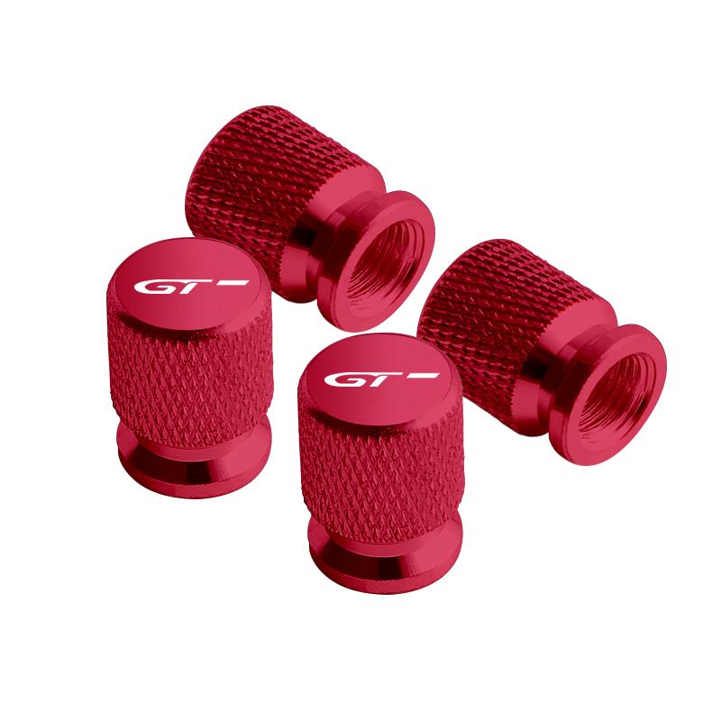4pcs Metal GT Badges Car Wheel Tire Valve Caps Covers For Peugeot RCZ 206 307 308 3008 207 208 508 2008 5008 RIFTER Accessories