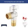 Universal All-Copper Gas Water Heater Valve: Hot/Cold Flow, 4/6 Point Angle Stop & Triangle Valve