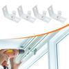 4-Piece Brackets, Heavy-Duty Portable Spare Parts for Window Headrail Mounting, Professional Iron