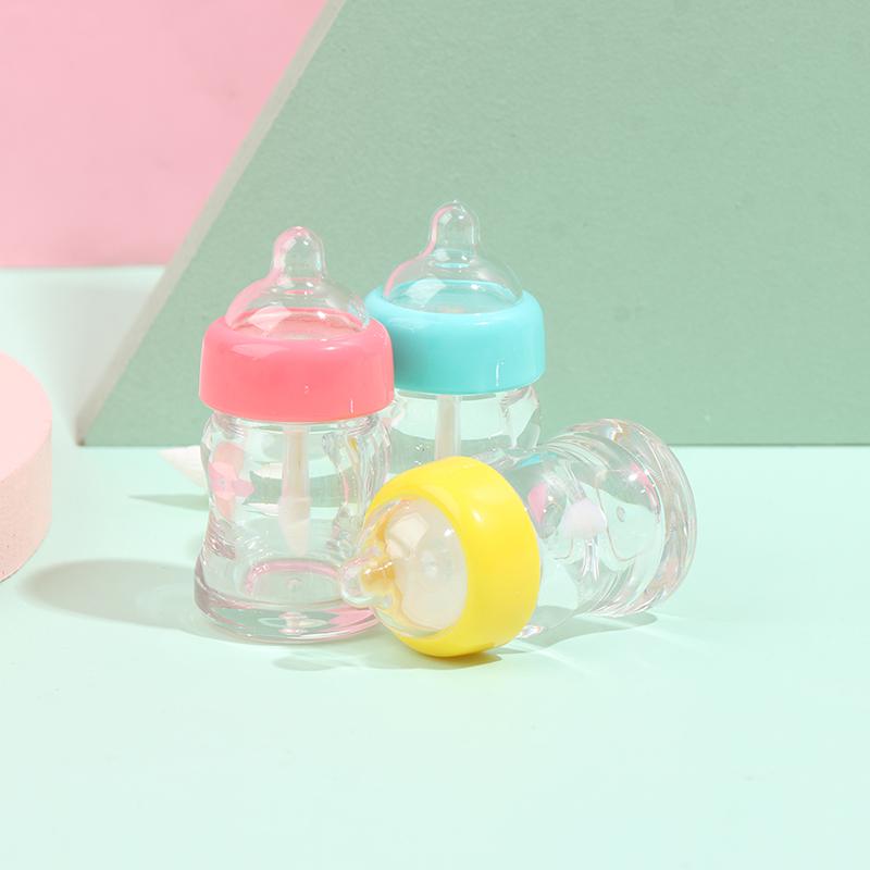 5Pcs Empty Lip Gloss Tube Containers Clear Refillable Lip Balm Pacifier Bottles