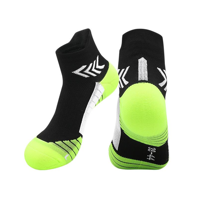 

2026 Summer Marathon Running Socks Men s Towel Bottom Pressure Professional Hiking Socks Women s Short Cycling Socks size m(34~38 shoe size)