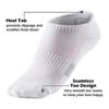 5 Pairs Womens Sport Ankle Socks Single Color Running Athletic Cushioned Sole Socks with Tab